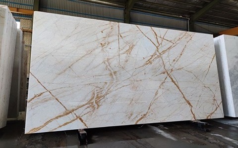 تصویر 4 از سنگ مرمریت سفید دهبید سطح درخشان یکنواخت